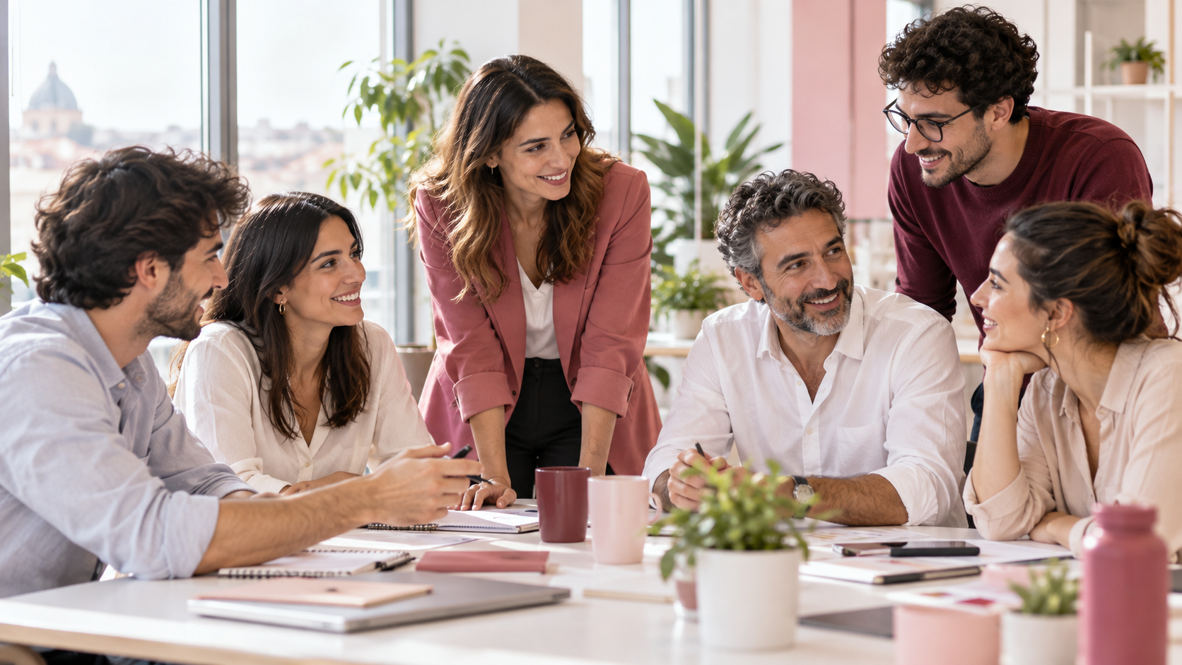 Consulente che aiuta una famiglia a scegliere l'energia